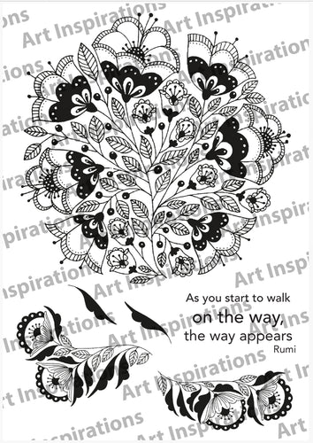 Art Inspirations by Wensdi Made A5 Clear Stamps - As You Start To Walk - 6 Stamps