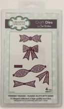 Creative Expressions Craft Dies by Sue Wilson Finishing Touches - Mosaic 3D Itty Bitty Bows - Set of 4 Dies