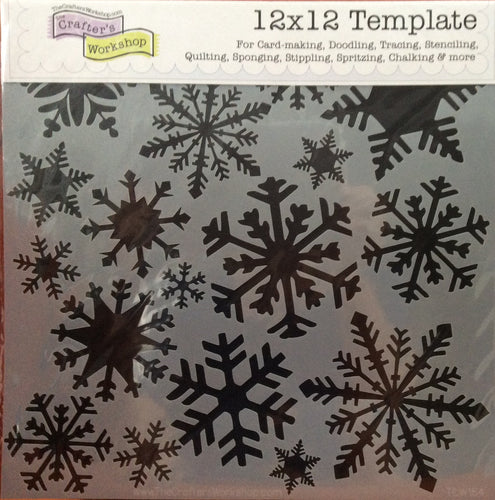 TCW Large Stencils - Flurries 12” x 12”