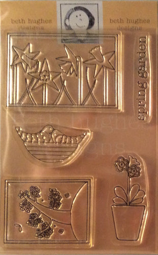 Clear Stamp Collection designed by Beth Hughes - Spring Garden