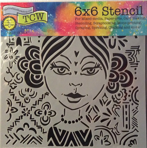 TCW Arts by Marlene Designs - Stencils - Mini Amalia 6”x 6”