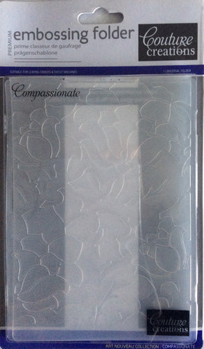 Couture Creations Embossing Folder - Art Nouveau Collection: Compassionate