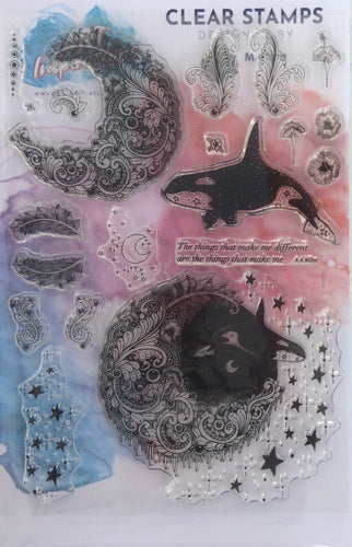 Art Inspirations with Martina A5 Stamp Set 20 stamps- Whale Song