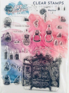 Art Inspirations with Martina A4 Stamp Set - Snow Globes - 33 Stamps