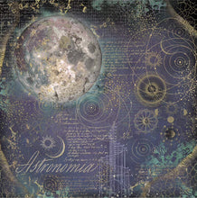 Stamperia - Pack of 4 Sheets Fabric - Cosmos Infinity - 30cm x 30cm SBPLT05