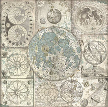 Stamperia - Pack of 4 Sheets Fabric - Cosmos Infinity - 30cm x 30cm SBPLT05