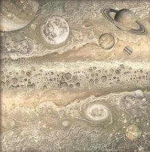 Stamperia - Pack of 4 Sheets Fabric - Cosmos Infinity - 30cm x 30cm SBPLT05