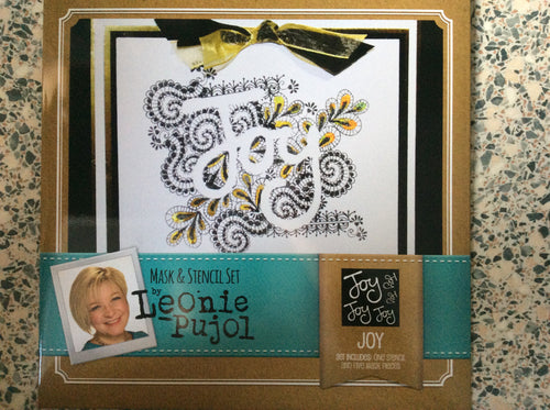 Crafters Companion Mask & Stencil Set by Leonie Pujol - Joy