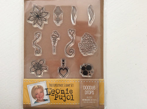 Crafters Companion Photopolymer Stamp Set Designed by Leonie Pujol A6 - Doodle Drops